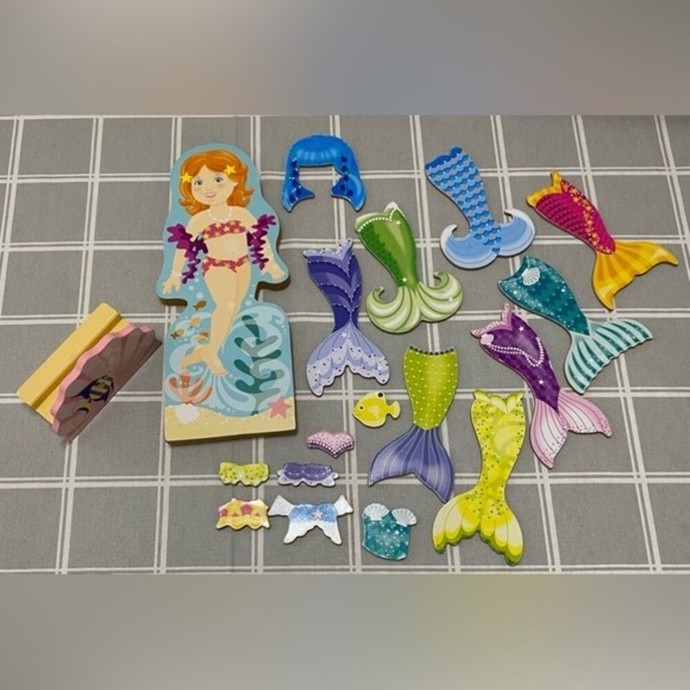 Magnetic Paper Doll Mermaid Tails Play Dress Up